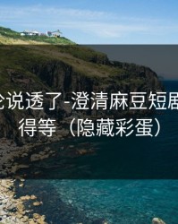 高赞评论说透了-澄清麻豆短剧-后续值得等（隐藏彩蛋）