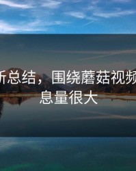 片单更新总结，围绕蘑菇视频热榜-信息量很大